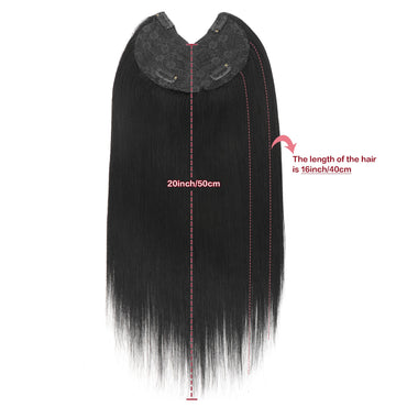 Extensões De Cabelo Humano Com Presilha Em V Para Mulheres Com Topo Invisível Castanho Loiro Destaque Para Mulheres Cabelo Liso Brasileiro Remy 16 Polegadas