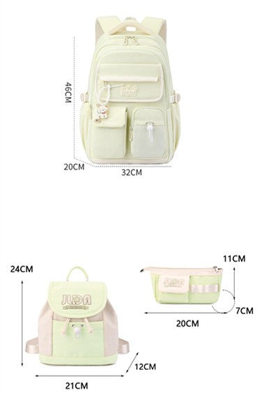 Conjunto de 4 peças de mochilas Oxford para estudantes de ensino médio de grande capacidade, mochilas escolares para adolescentes do ensino médio