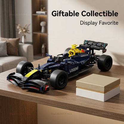 2026 NEW Technical Super Sports Car 1200Pcs RedBlue Racing Car Building Blocks MOC DIY Assembly Model Set Toy Gift for Boy Decor