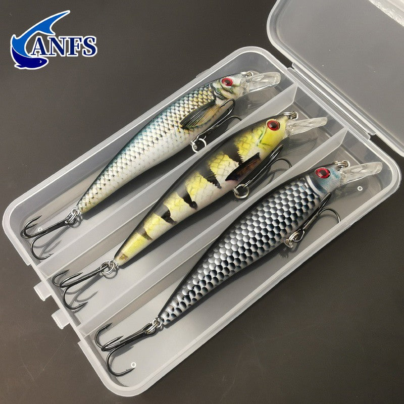 1pc/3pcs 13g Isca de Pesca com Impressão Colorida Sinking Minnow Isca Artificial Legal para Pesca