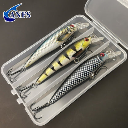 1pc/3pcs 13g Isca de Pesca com Impressão Colorida Sinking Minnow Isca Artificial Legal para Pesca