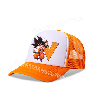 New Dragon Ball Baseball Cap Cartoon Anime Figure Goku Print Kid Hat Boys Athleisure Adjustable Hats Sport Fashion Birthday Gift