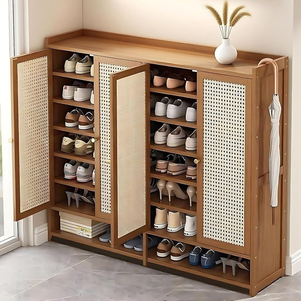 7-Tier Shoe Cabinet with Doors, 36-40 Pairs Large Shoe Storage Cabinet, Freestanding Shoe Rack for Entryway, Hallway, Bedroom,