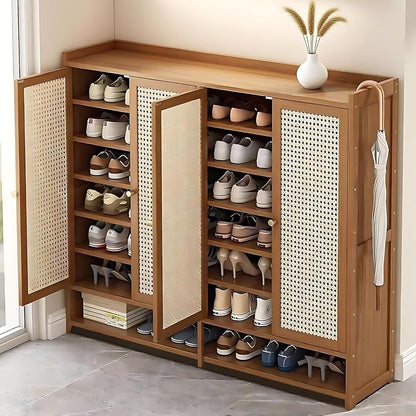 7-Tier Shoe Cabinet with Doors, 36-40 Pairs Large Shoe Storage Cabinet, Freestanding Shoe Rack for Entryway, Hallway, Bedroom,