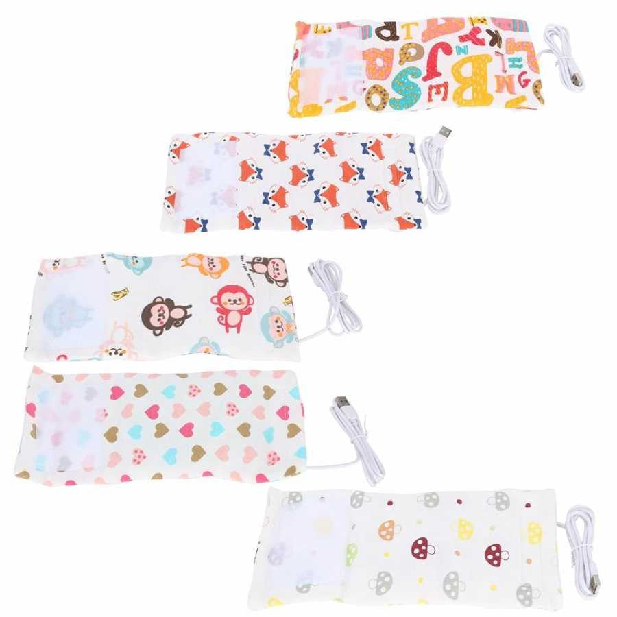 USB Milk Water Warmer Travel Stroller Insulated Bag Baby Nursing Bottle Heater Portable Heated Insulated Storage Bag BPA