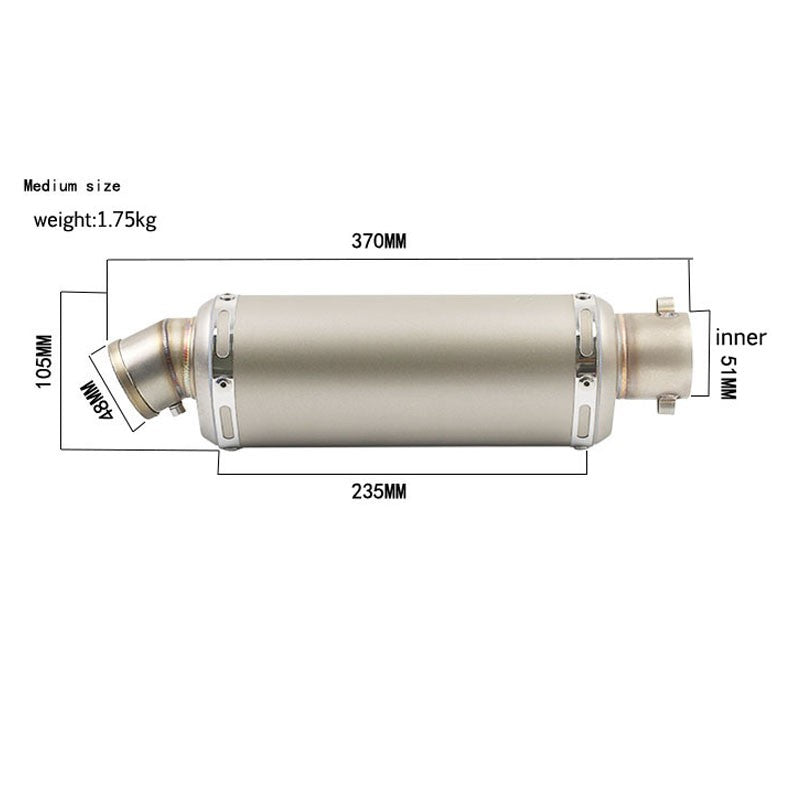 38-51MM Universal Yoshimura Motorcycle Exhaust Escape Muffler DB Killer Moto Pipe Motorbike 100cc-1000cc CRF230  ATV GP Scooter