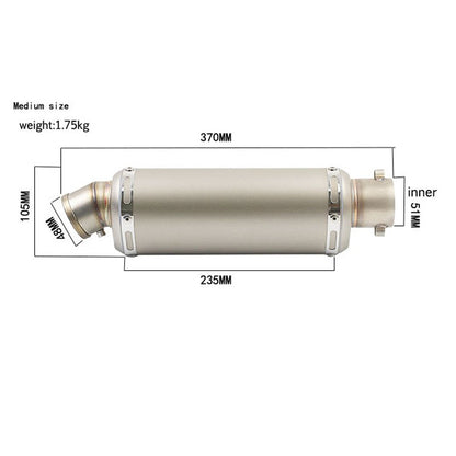 38-51MM Universal Yoshimura Motorcycle Exhaust Escape Muffler DB Killer Moto Pipe Motorbike 100cc-1000cc CRF230  ATV GP Scooter