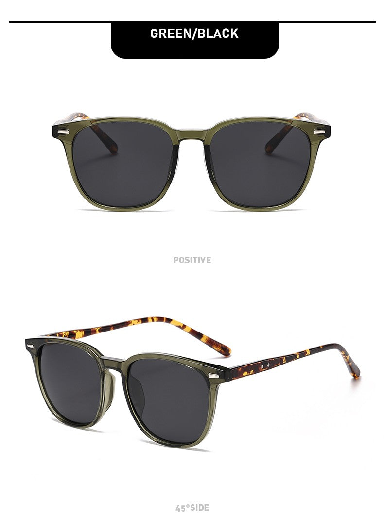 2025 New Ultra Light Square Black Face Enhancing Sunglasses With Trendy Natural Color And Uv Resistant  Sunglasses 3069