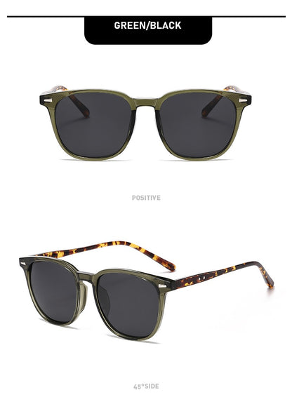 2025 New Ultra Light Square Black Face Enhancing Sunglasses With Trendy Natural Color And Uv Resistant  Sunglasses 3069