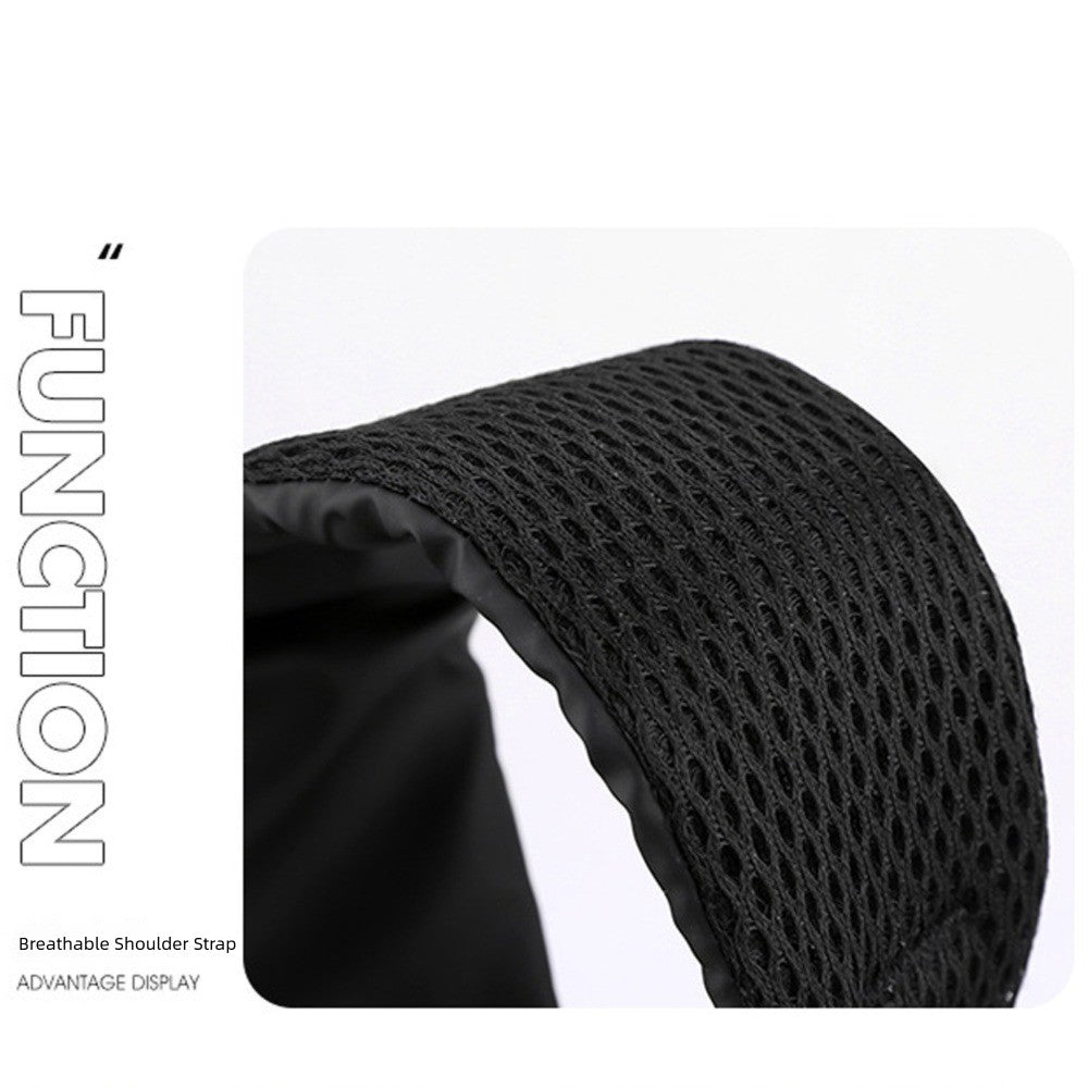 New Casual Crossbody Bag Multifunctional Large Capacity Messenger Bag Portable Shoulder Bag Men