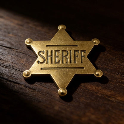 Woody Sheriff Deputy Badges Cosplay Props Metal Sheriff Brooch 2026 Movie Story Cowboy Decor Favors Supplies Halloween Gifts