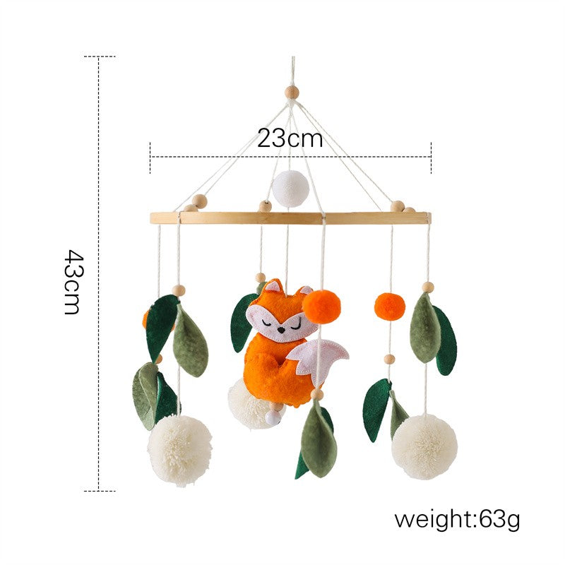 Baby Wooden Bracket Bed Bell 0 6 Months Toy Bracket Accessories Hanging Bracket Soft Mobile On the Bed Baby Room Decoration Crib