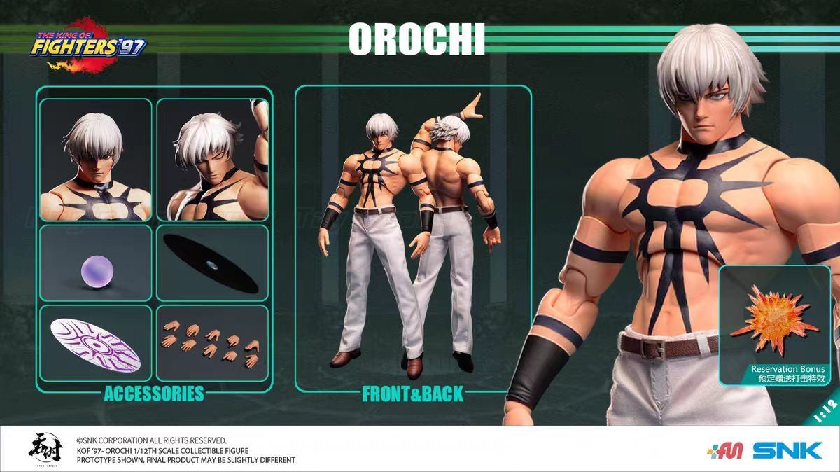 ?Pre-sale?Tunshi Studio TS-015 THE KING OF FIGHTERS '97 Orochi Sun God SNK Genuine Authorized 1/12 Action Figure Model Toys