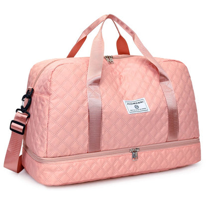 Fashionable Multifunctional Travel Luggage Bag with Independent Shoe Compartment,Suitable for Travel,Sports and Fitness,Camping