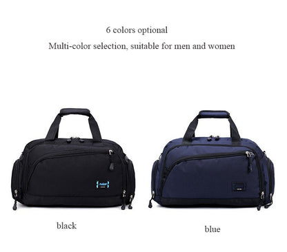 Unisex Waterproof Nylon Travel Handbag Men Weekend Shoulder Bags Vintage Casual Duffel Weekend Bag Women Overnight Packing Cubes