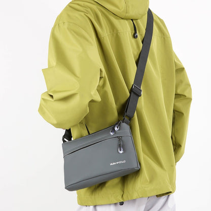 Oxford Crossbody Bag for Men Women Large Capacity Shoulder Messenger Bag Solid Color Waterproof Soft Fabric