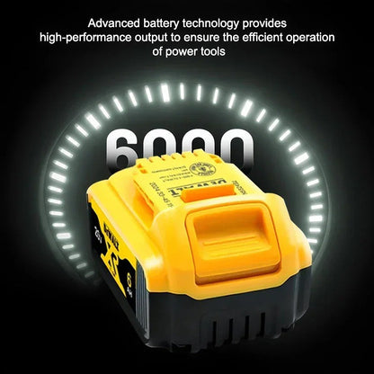 Bateria Dewalt 20V 100% Genuína, Bateria Recarregável de Íon de Lítio 2AH 5AH 6AH, Bateria de Substituição para Ferramentas Elétricas Dewalt DCB200