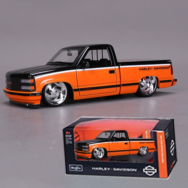 Novo Em Estoque Maisto 1:24 Toyota Tacoma Harley Davidson Chevrolet Camaro Zl1 Liga Fundida Modelo de Carro Miniatura Simulação Brinquedo