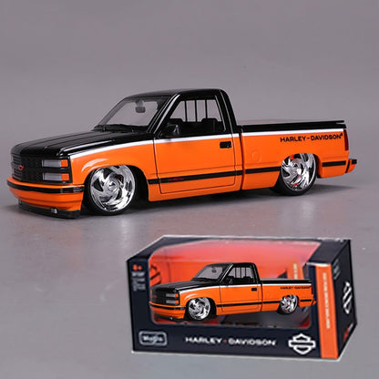 Novo Em Estoque Maisto 1:24 Toyota Tacoma Harley Davidson Chevrolet Camaro Zl1 Liga Fundida Modelo de Carro Miniatura Simulação Brinquedo
