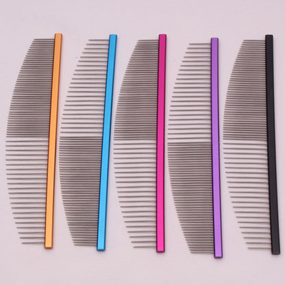 Pet Grooming Combs Aluminum Alloy Brush For Dogs Boundary Knot Massage Tools Professional Salon Cat Hair Cleaning Crescent 7900#