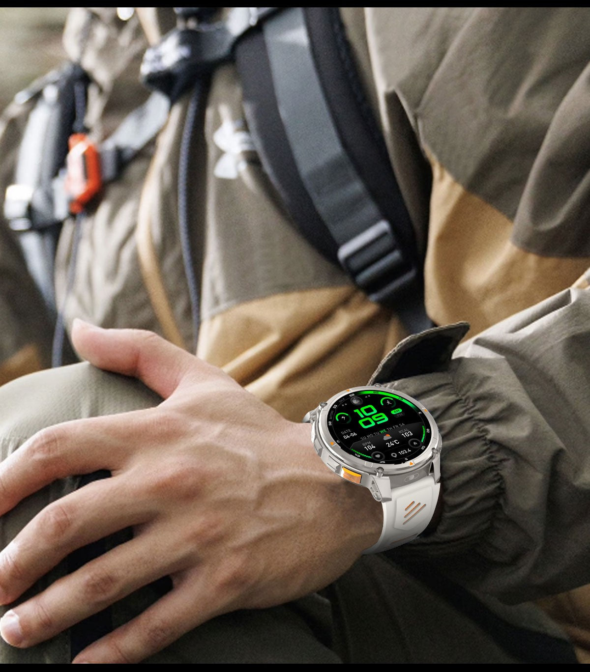 Smartwatch Masculino Novo T-REX3 2026 Bateria de 1100mAh 10ATM À Prova D'Água GPS Chamada Bluetooth 1.7" AMOLED HD Esportes Lanterna Inteligente