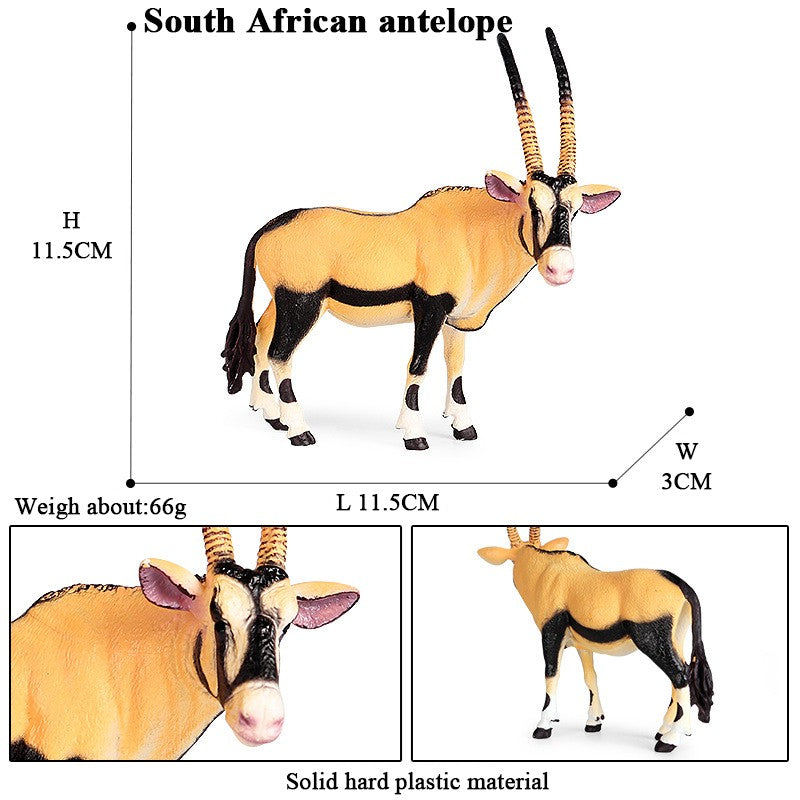 Oenux Simulação Animais Selvagens Brinquedo Camelo do Deserto Burro Alpaca Antílope Cervo Veado Modelo Bonecos de Ação PVC Decoração Presente Infantil