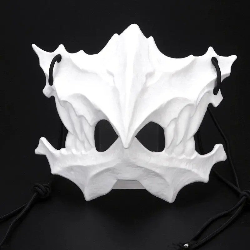 Halloween Skull Mask Long Teeth Demon Skeleton Half Face Cosplay Party Mask Scary Horror Wolf Dragon Tiger Costume Accessory