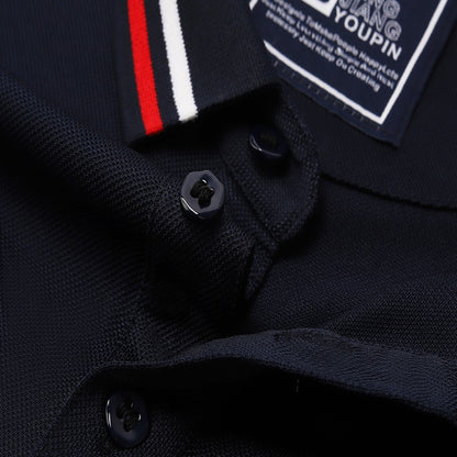 100% linen cotton polo shirt, T-shirt, breathable collar, short sleeved, custom printed logo, embroidered men's and women's work