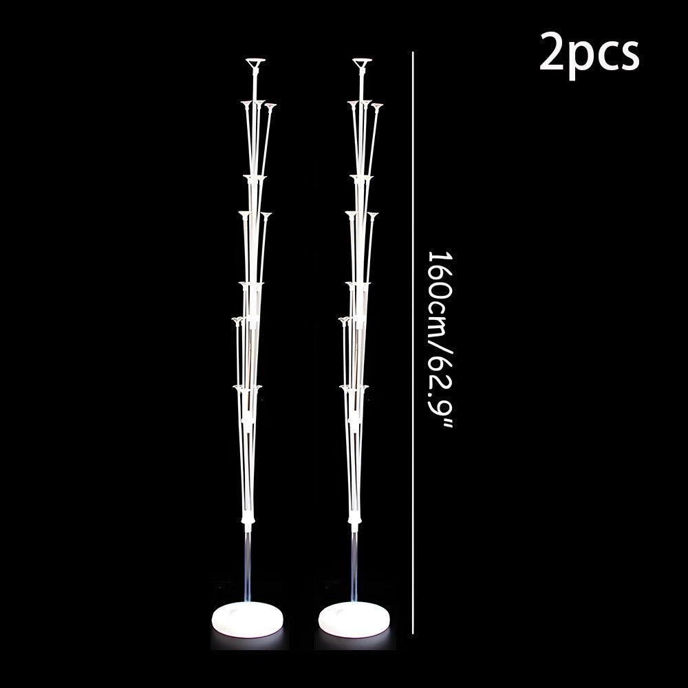 Runto 2 sets Balloon Stand with Base, Balloon Column Stand for Wedding Christmas New Year Birthday Graduation Party Decor