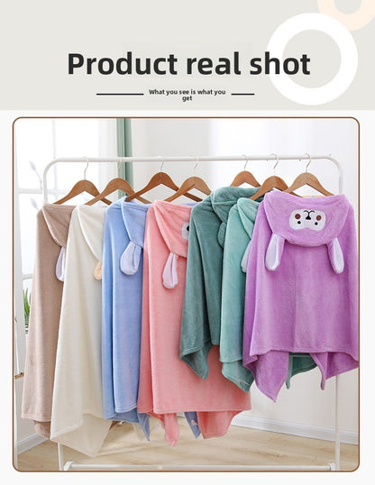 70x140CM Baby Bath Towel Hooded Ultra Soft Towel Highly Absorbent Bathrobe Blanket Toddlers Shower Gifts for Boys Girls