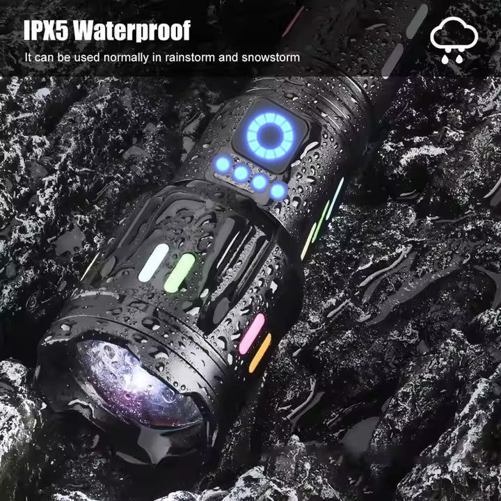 High Power Led Flashlights Long Shot Zoom Super Bright Flashlight Led USB Rechargeable Very Strong Torch Light For Camping