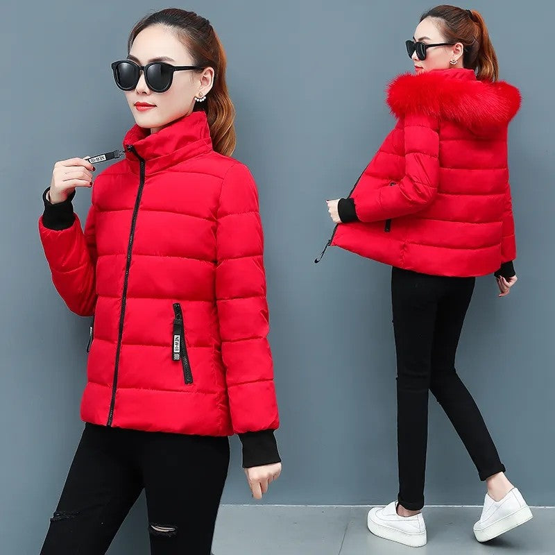 Women's Winter Parka Coat 2025 Korean Version Loose Lady Cotton Padded Outerwear Temperament Casual Ladies Down Cotton Jacket