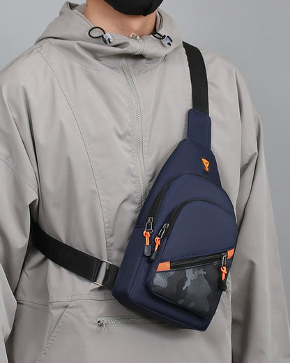 Rilibegan Nylon Men's Chest Bag 2023 New Portable Casual Shoulder Bag Trendy and Unique Design Crossbody Bag