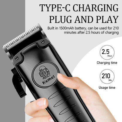 Kemei 510 Portable Travel Electric Hair Clipper Small Rechargeable Cordless Hair Cutting Machine Beard/Hair Trimmer Carving Too