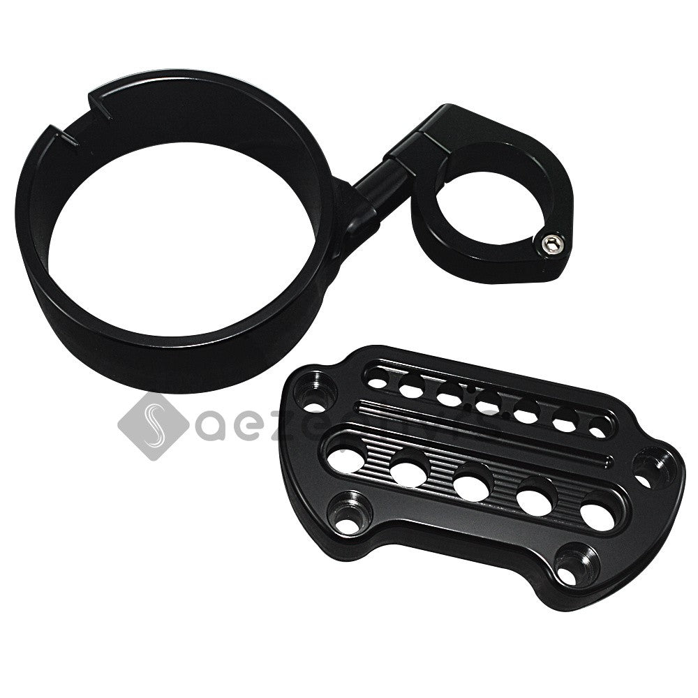 Capa de Suporte de Velocímetro Lateral/Remoção para Motocicleta Braçadeira Superior Guidão Riser Mount para Harley Sportster Iron XL883 Forty-Eight 95-20