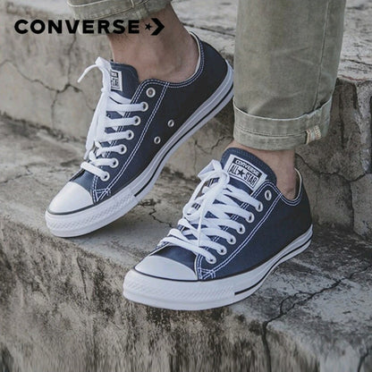 Converse Chuck Taylor All Star Men's and Women's Skateboarding Shoes, Breathable, Hot Selling, Retro Sneakers, Blue