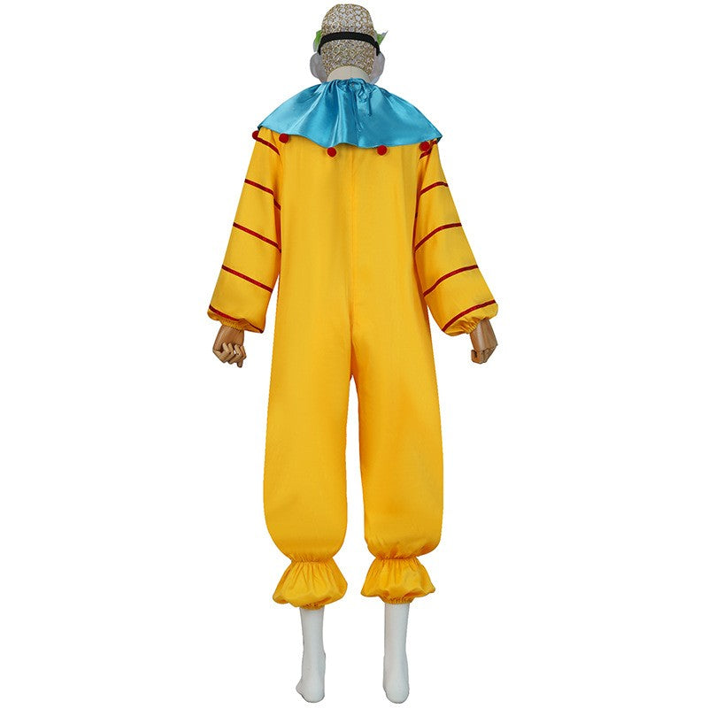 Game Killer Klowns From Outer Space Cosplay Costume Adult Unisex Jumpsuit Full Set Accessories Uniform Halloween Carnival Suits