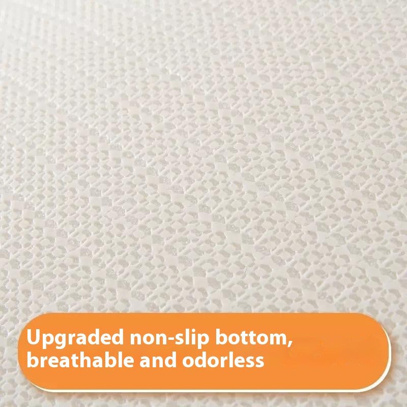 VIKAMA Rainbow Semi-Circular Carpet Non-Slip Noise Reduction Bedroom Bedside Rugs Entryway Door Mat Home Decoration