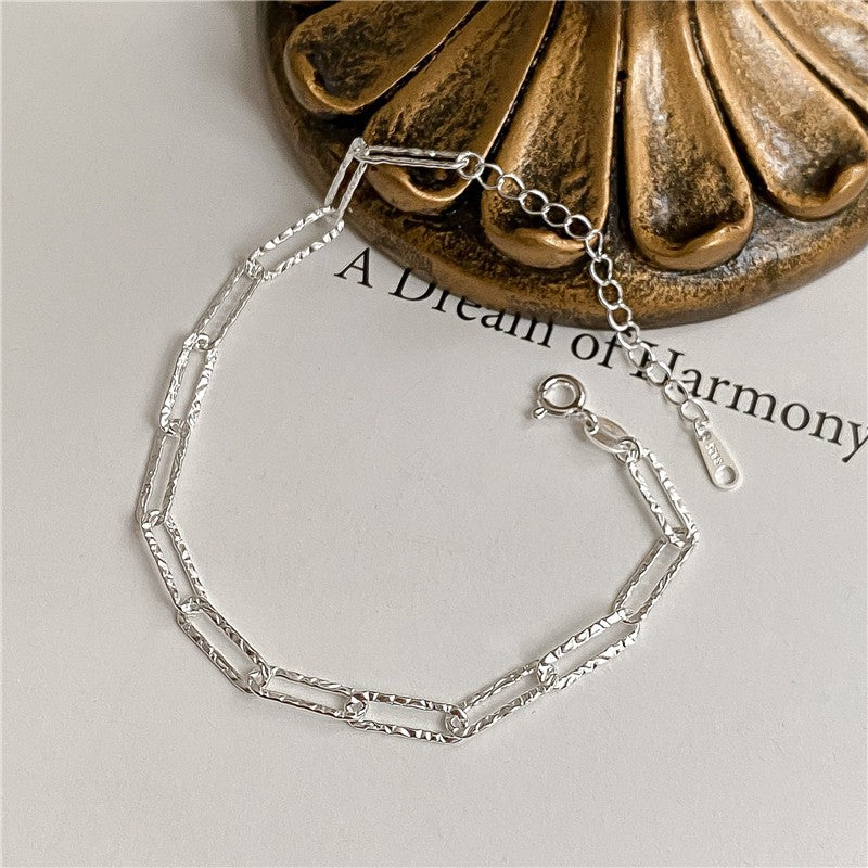 Pulseiras de miçangas de estrela de prata esterlina 925 de luxo para mulheres, pulseira ajustável de camada dupla de designer original, joia de festa