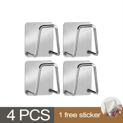 Kitchen Sponges Holder Stainless Steel Sink Shelf Adhesive Holders Drain Drying Rack Wall Hooks Accessories Storage Organizer