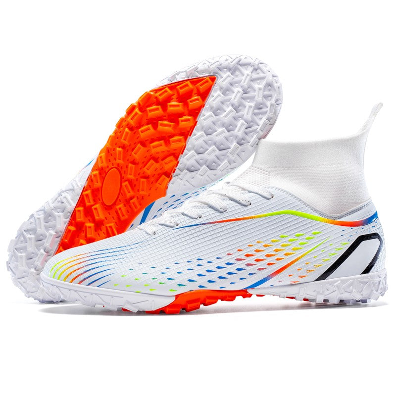 MenOutdoor Football Boots Professional Training Soccer Shoes Soccer Cleats Turf Futsal Match Grass Unisex Non-slip Breathable