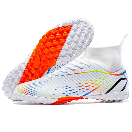 MenOutdoor Football Boots Professional Training Soccer Shoes Soccer Cleats Turf Futsal Match Grass Unisex Non-slip Breathable