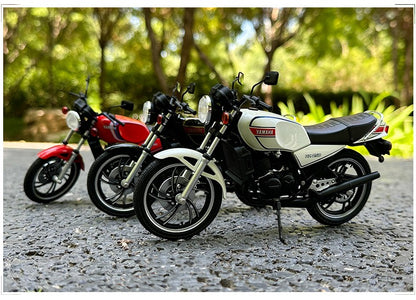 1:12 YAMAHA RZ250 RD250LC Liga Clássico Corrida Moto Modelo Diecasts Rua Cross-country Esporte Moto Modelo Brinquedo Infantil