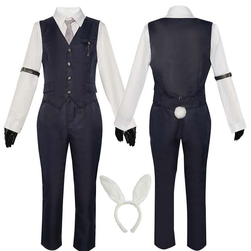 Xavier Cosplay Costume Adult Carnival Uniform Game Love and Deepspacee Xavier Outfit for Halloween Party Masquerade(Navy Blue)
