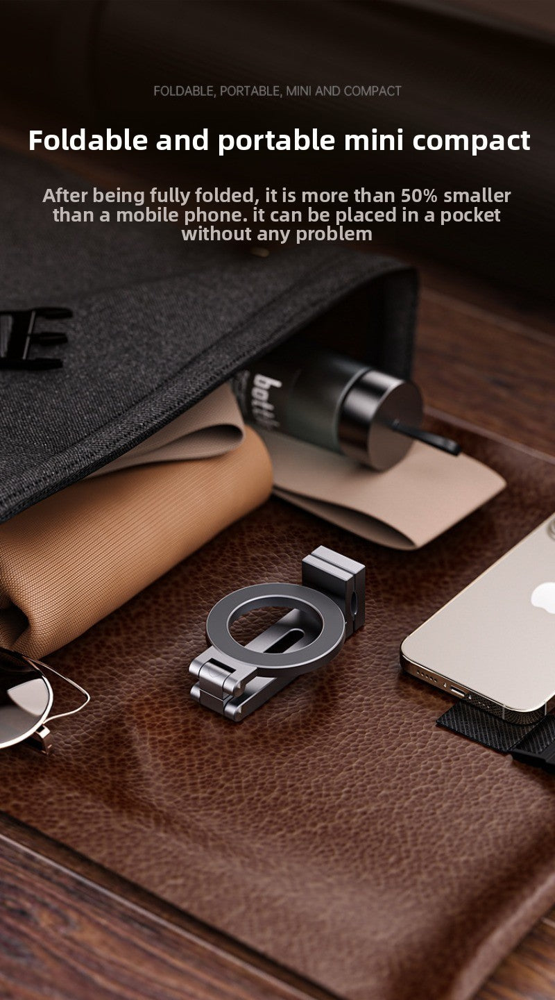 Universal Magnetic Phone Holder Travel Essentials Multi-axis Rotation Hands-Free Airplane Phone Mount Desktop Clip for Phone