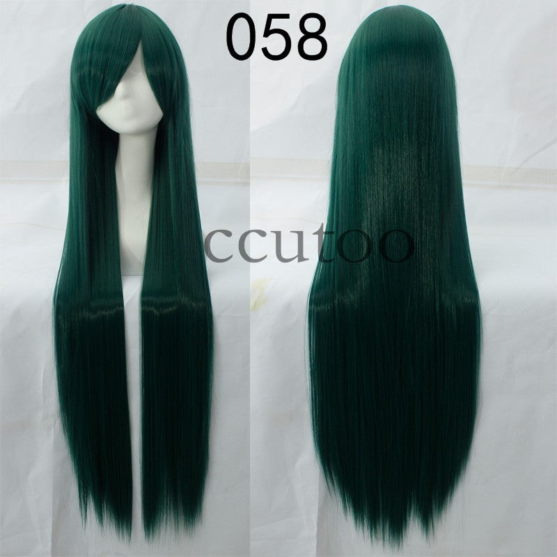 ccutoo 100cm Peruca de Cosplay Reta Sintética de Cabelo Longo de Alta Temperatura 82 Cores Disponíveis