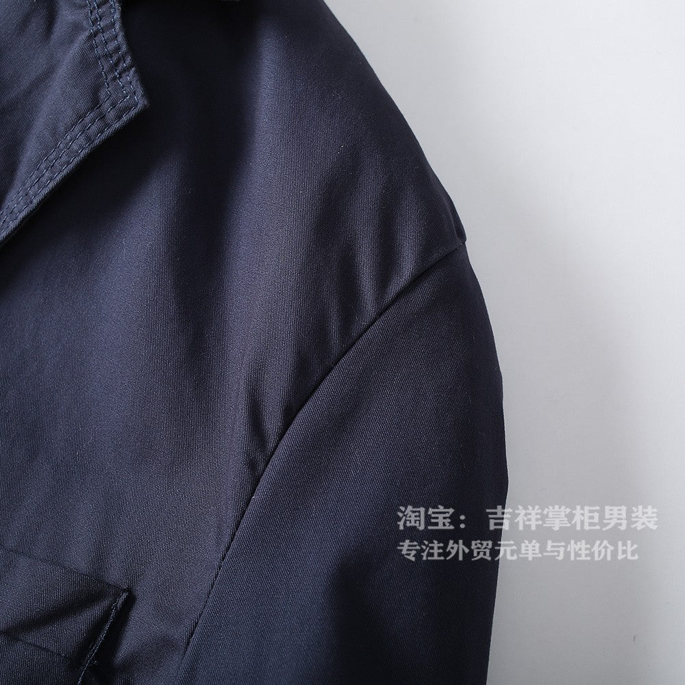 Turkey High Quality 100% Cotton Yarn Washed Breathable Autumn Men's Casual Blazer Suit Light Versatile Suit Coats Citboys Cool