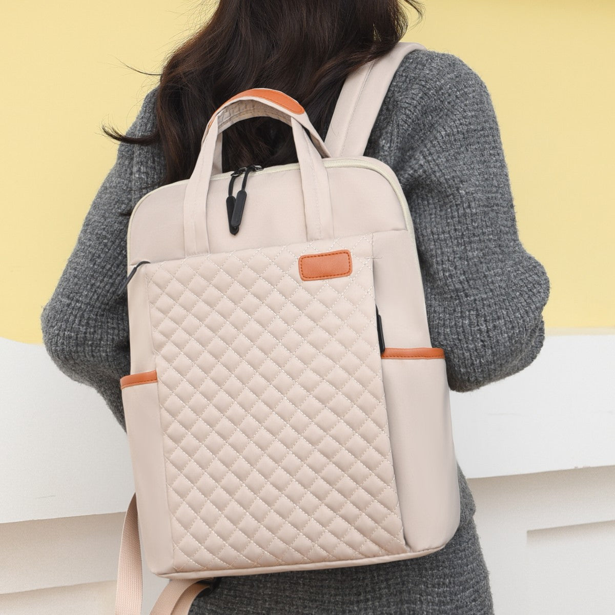 Mochila Coreana Mommy Bag, Mochila Simples de Nylon de Grande Capacidade para Universitários Masculinos e Femininos, Bolsa para Laptop, Mochila de Viagem, Bolsa para Conferências de Embarque