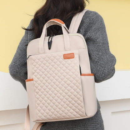 Mochila Coreana Mommy Bag, Mochila Simples de Nylon de Grande Capacidade para Universitários Masculinos e Femininos, Bolsa para Laptop, Mochila de Viagem, Bolsa para Conferências de Embarque