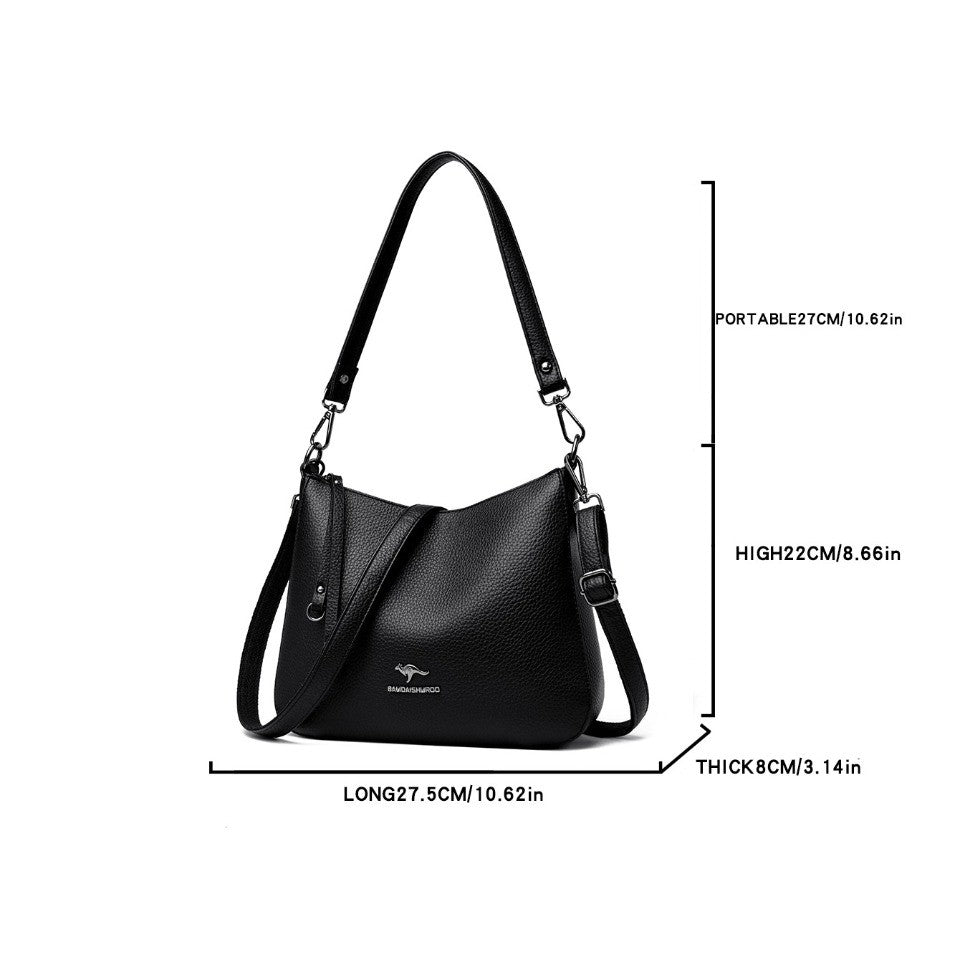 Genuine Brand Top Quality Pu Leather Shoulder Crossbody Sac Luxury Women Bags Handbags Designer Casual Female Messenger Bag 2025
